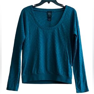 Stussy Blue Green Longsleeve Small